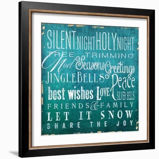 Holiday Type I-Elizabeth Medley-Framed Art Print