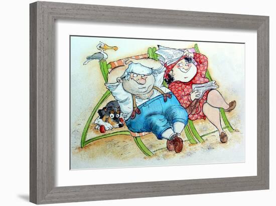 Holidays on the Beach-Maylee Christie-Framed Giclee Print