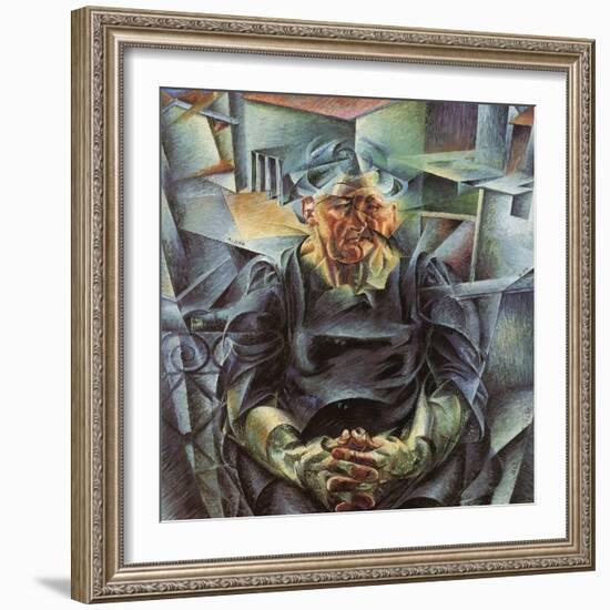 Holizonatal Volumes-Umberto Boccioni-Framed Giclee Print