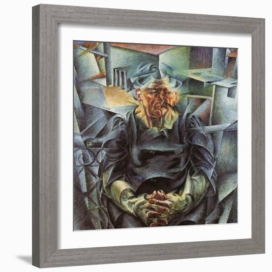 Holizonatal Volumes-Umberto Boccioni-Framed Giclee Print