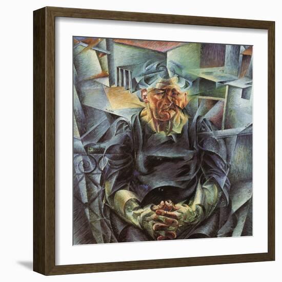 Holizonatal Volumes-Umberto Boccioni-Framed Giclee Print