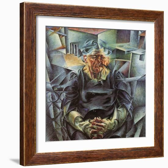 Holizonatal Volumes-Umberto Boccioni-Framed Giclee Print