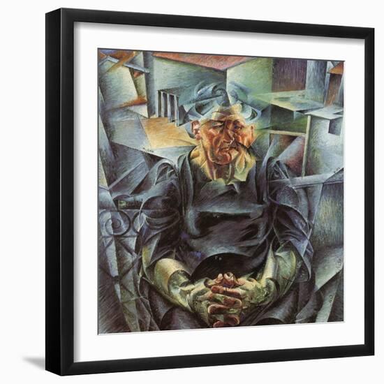 Holizonatal Volumes-Umberto Boccioni-Framed Giclee Print