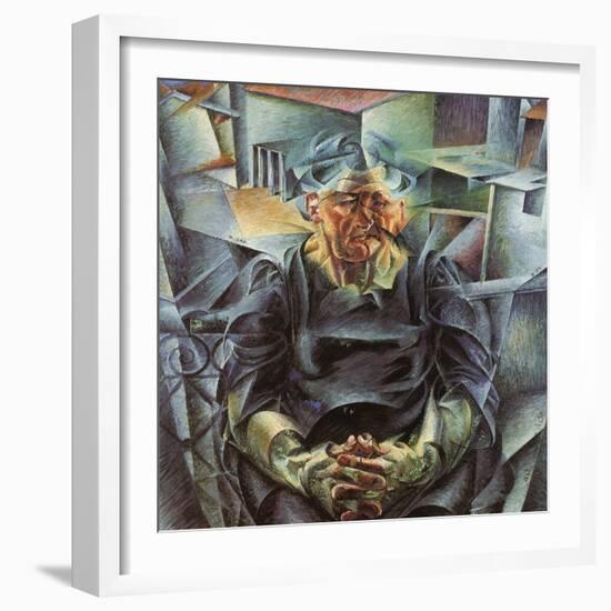 Holizonatal Volumes-Umberto Boccioni-Framed Giclee Print