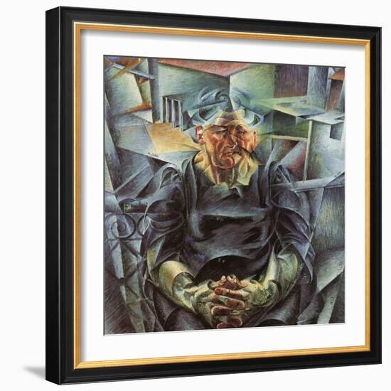 Holizonatal Volumes-Umberto Boccioni-Framed Giclee Print