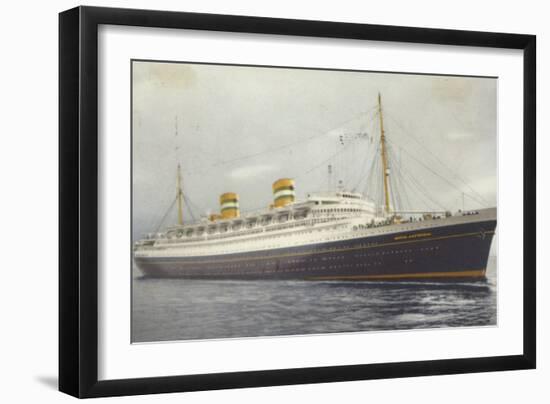 Holland America Line Liner Ss Nieuw Amsterdam-null-Framed Photographic Print