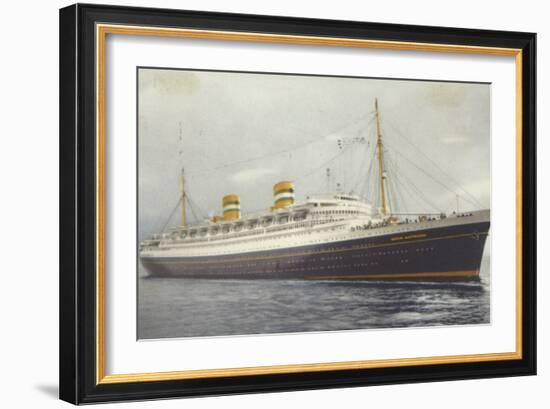 Holland America Line Liner Ss Nieuw Amsterdam-null-Framed Photographic Print