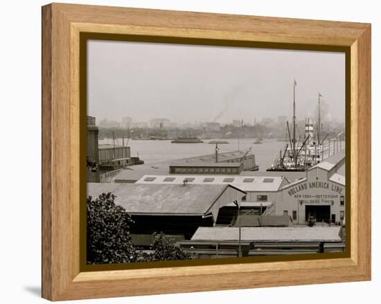 Holland-America Line Piers, Hoboken, N.J.-null-Framed Stretched Canvas