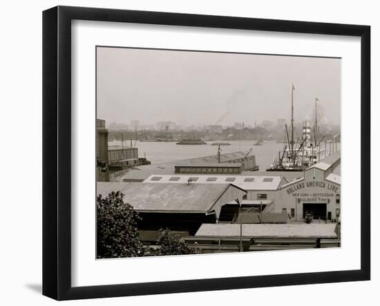 Holland-America Line Piers, Hoboken, N.J.-null-Framed Photo