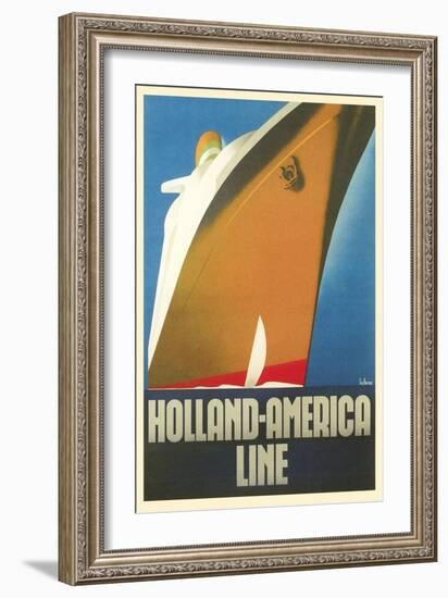 Holland America Line, Ship-null-Framed Art Print