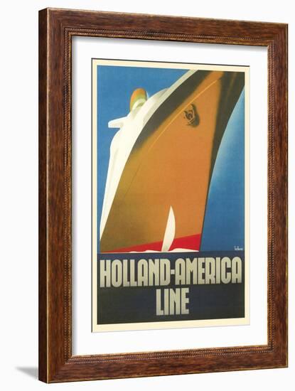 Holland America Line, Ship-null-Framed Art Print