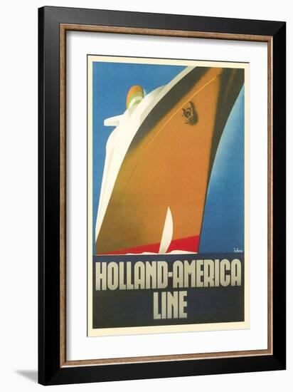 Holland America Line, Ship-null-Framed Art Print