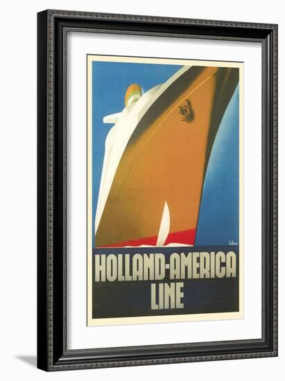 Holland America Line, Ship-null-Framed Art Print