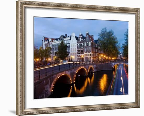 Holland, Amsterdam, Keizersgracht and Leidesegracht Canals-Gavin Hellier-Framed Photographic Print