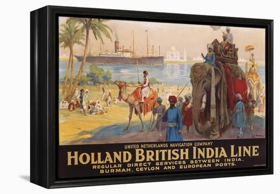 Holland British India Line Poster-E.V. Hove-Framed Premier Image Canvas