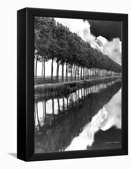 Holland Canal, Sluis, Holland-Monte Nagler-Framed Premier Image Canvas