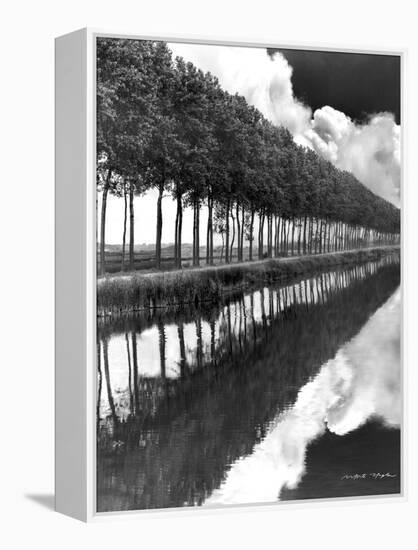 Holland Canal, Sluis, Holland-Monte Nagler-Framed Premier Image Canvas