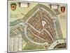 Holland: Gouda Plan, 1649-Jan Blaeu-Mounted Giclee Print