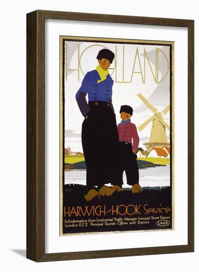 Holland, Harwich-Hook Service-null-Framed Giclee Print