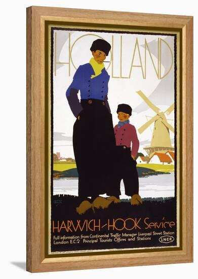 Holland, Harwich-Hook Service-null-Framed Premier Image Canvas