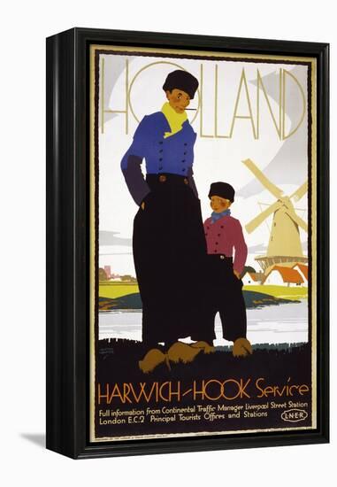 Holland, Harwich-Hook Service-null-Framed Premier Image Canvas