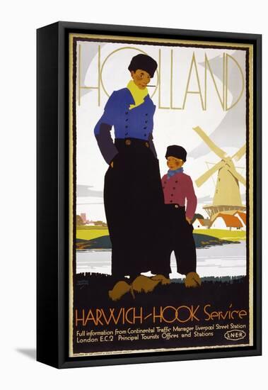 Holland, Harwich-Hook Service-null-Framed Premier Image Canvas