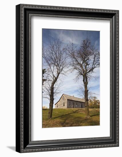 Hollenburg Pony Express Station State Historic Site, Kansas, USA-Walter Bibikow-Framed Photographic Print