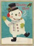 Retro Christmas half drop 2-Holli Conger-Giclee Print