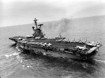 Vietnam War USS Aircraft Carrier-Holloway-Mounted Photographic Print