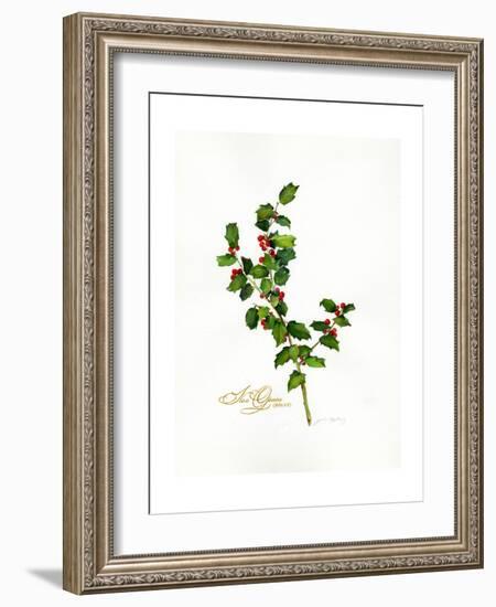 Holly Botanical, 2013-John Keeling-Framed Giclee Print