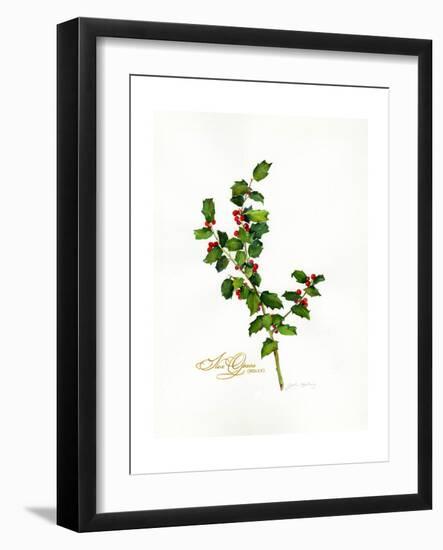 Holly Botanical, 2013-John Keeling-Framed Giclee Print