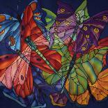 Red On Blue Butterfly-Holly Carr-Giclee Print