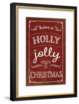 Holly Jolly Christmas-Jennifer Pugh-Framed Art Print