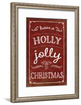 Holly Jolly Christmas-Jennifer Pugh-Framed Art Print