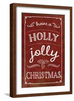 Holly Jolly Christmas-Jennifer Pugh-Framed Art Print