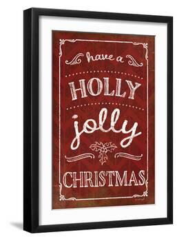 Holly Jolly Christmas-Jennifer Pugh-Framed Art Print