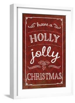 Holly Jolly Christmas-Jennifer Pugh-Framed Art Print
