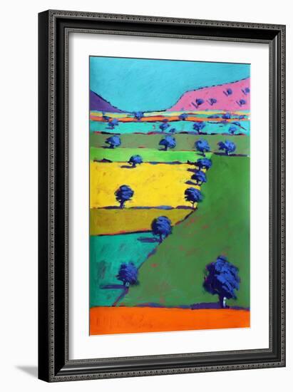 Hollybush, 2021 (acrylic on paper)-Paul Powis-Framed Giclee Print