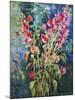 Hollyhock Summer-Malva-Mounted Giclee Print