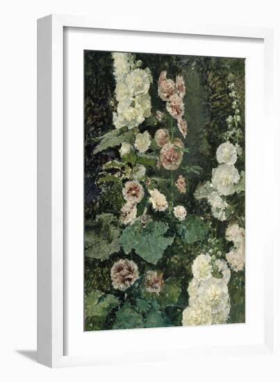 Hollyhocks, 1872-Marià Fortuny-Framed Giclee Print