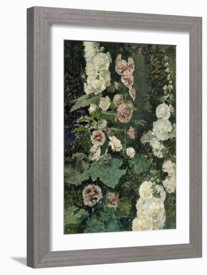 Hollyhocks, 1872-Marià Fortuny-Framed Premium Giclee Print