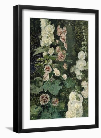 Hollyhocks, 1872-Marià Fortuny-Framed Premium Giclee Print