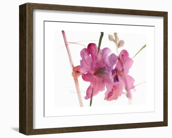 Hollyhocks, 1988-Claudia Hutchins-Puechavy-Framed Giclee Print