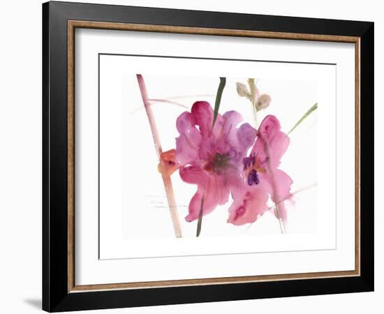 Hollyhocks, 1988-Claudia Hutchins-Puechavy-Framed Giclee Print