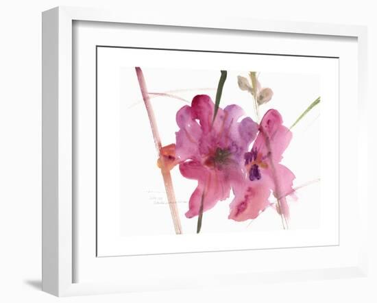 Hollyhocks, 1988-Claudia Hutchins-Puechavy-Framed Giclee Print