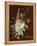 Hollyhocks and Other Flowers in a Vase, 1702-20-Jan van Huysum-Framed Premier Image Canvas