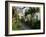 Hollyhocks Lining a Street with a Well, La Flotte, Ile De Re, Charente-Maritime, France, Europe-Richardson Peter-Framed Photographic Print