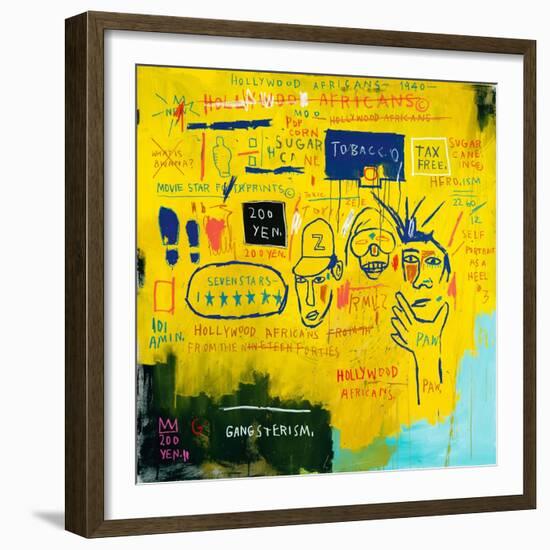 Hollywood Africans, 1983-Jean-Michel Basquiat-Framed Giclee Print