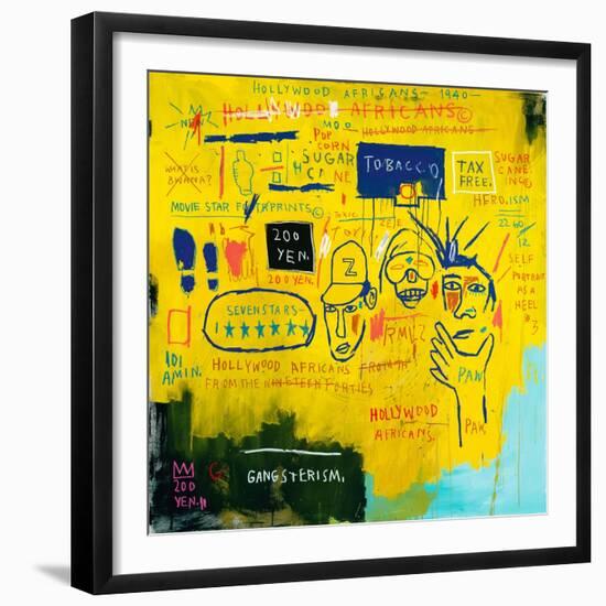 Hollywood Africans, 1983-Jean-Michel Basquiat-Framed Giclee Print