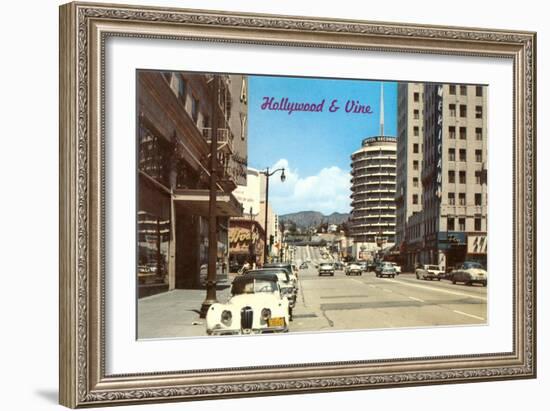 Hollywood and Vine-null-Framed Art Print